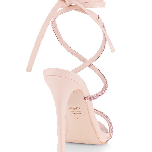 New!‼️ Schutz
Cloe Crystal-Embellished Lace-Up Sandals - Picture 5 of 13